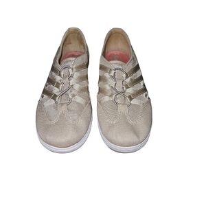 Keds Tan & Gold Slip-On Sneakers Women's Size 7